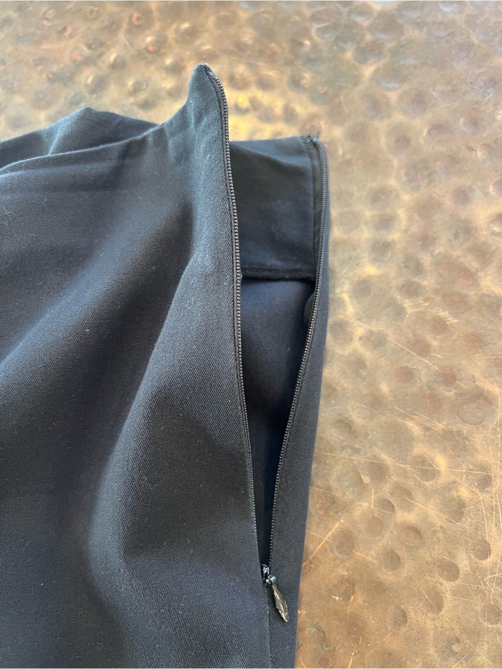 Womyn Black Cropped Straight-Leg Dress Pants - Picture 10 of 10
